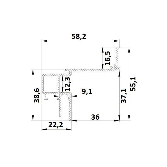 Профиль LumFer Clamp Radium mini