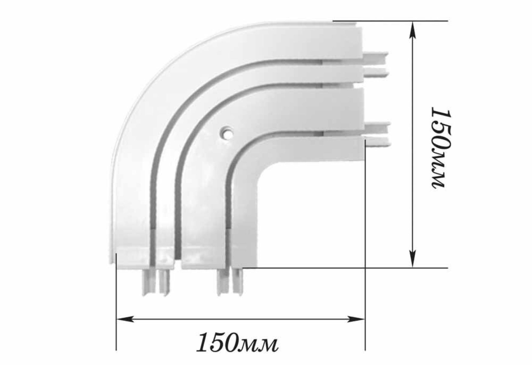 Карниз закругления 15х15 3х рядный (лев+правый) пара