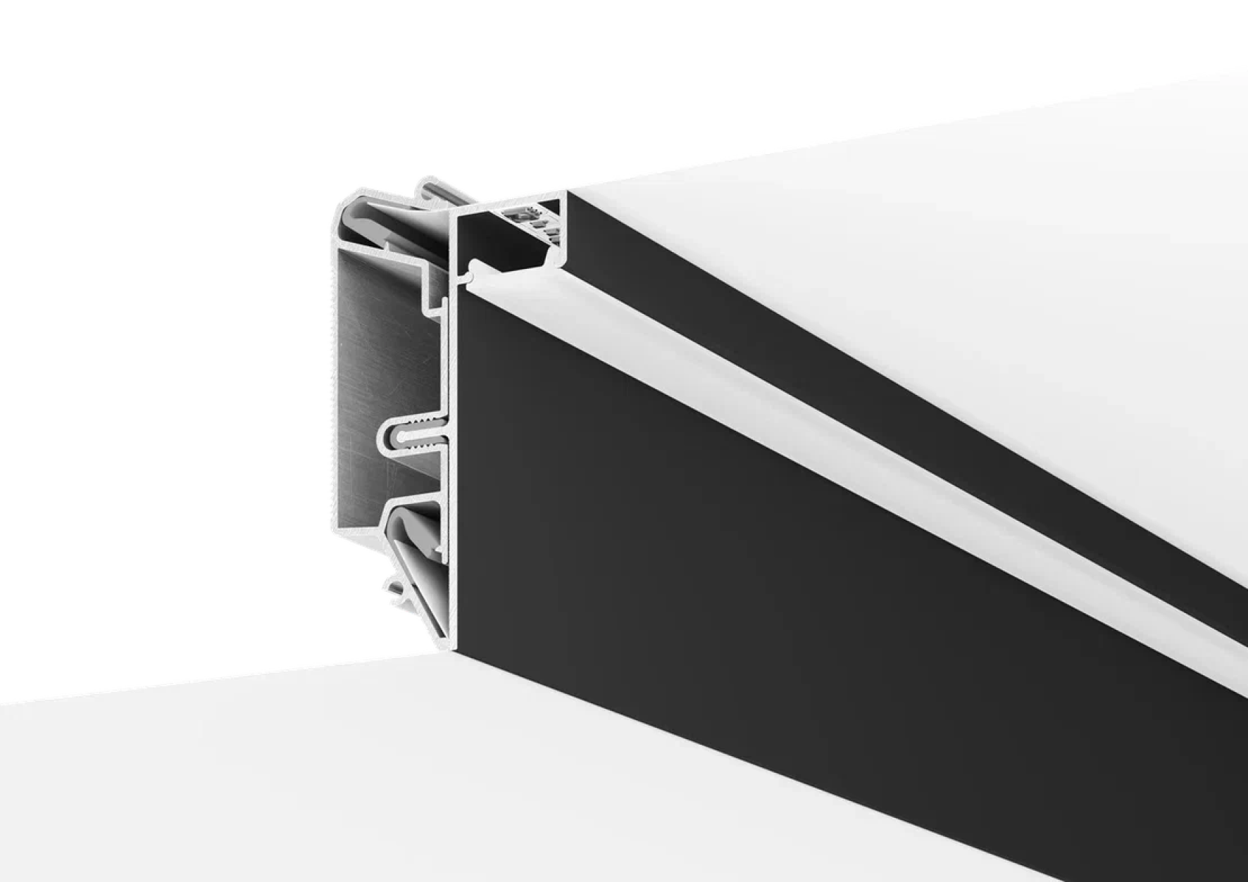 ALTEZA бампер ал. для ниш (Sigma LED \NEO ) Черный