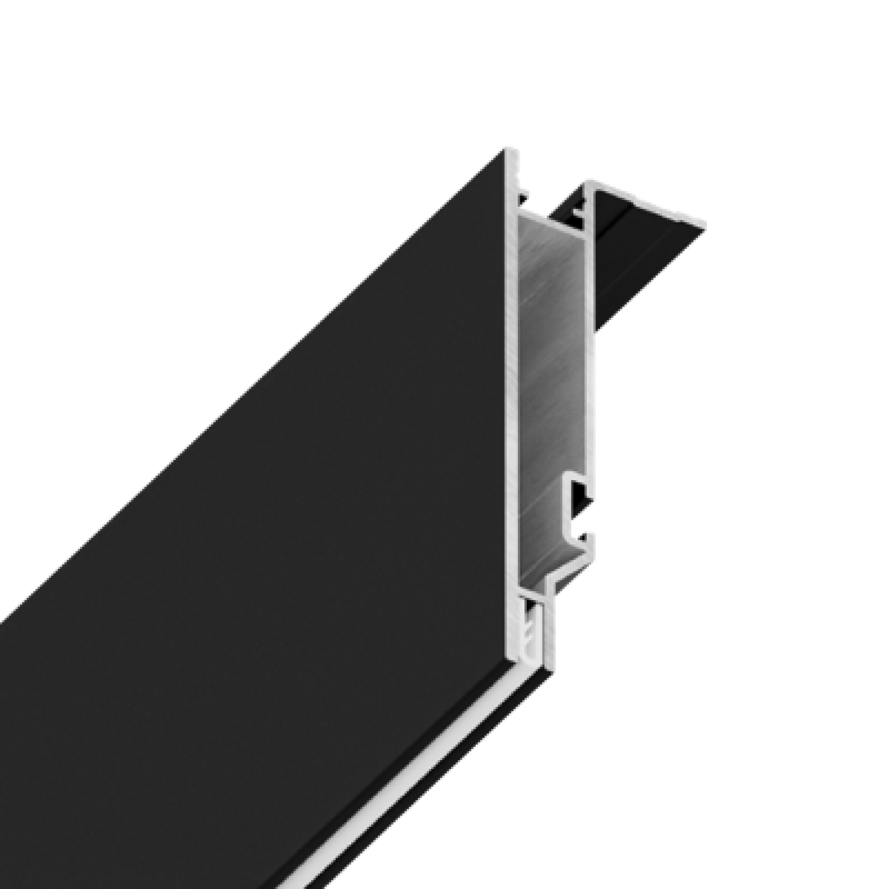 Конструкционный профиль высотой 80 мм черный MADERNO