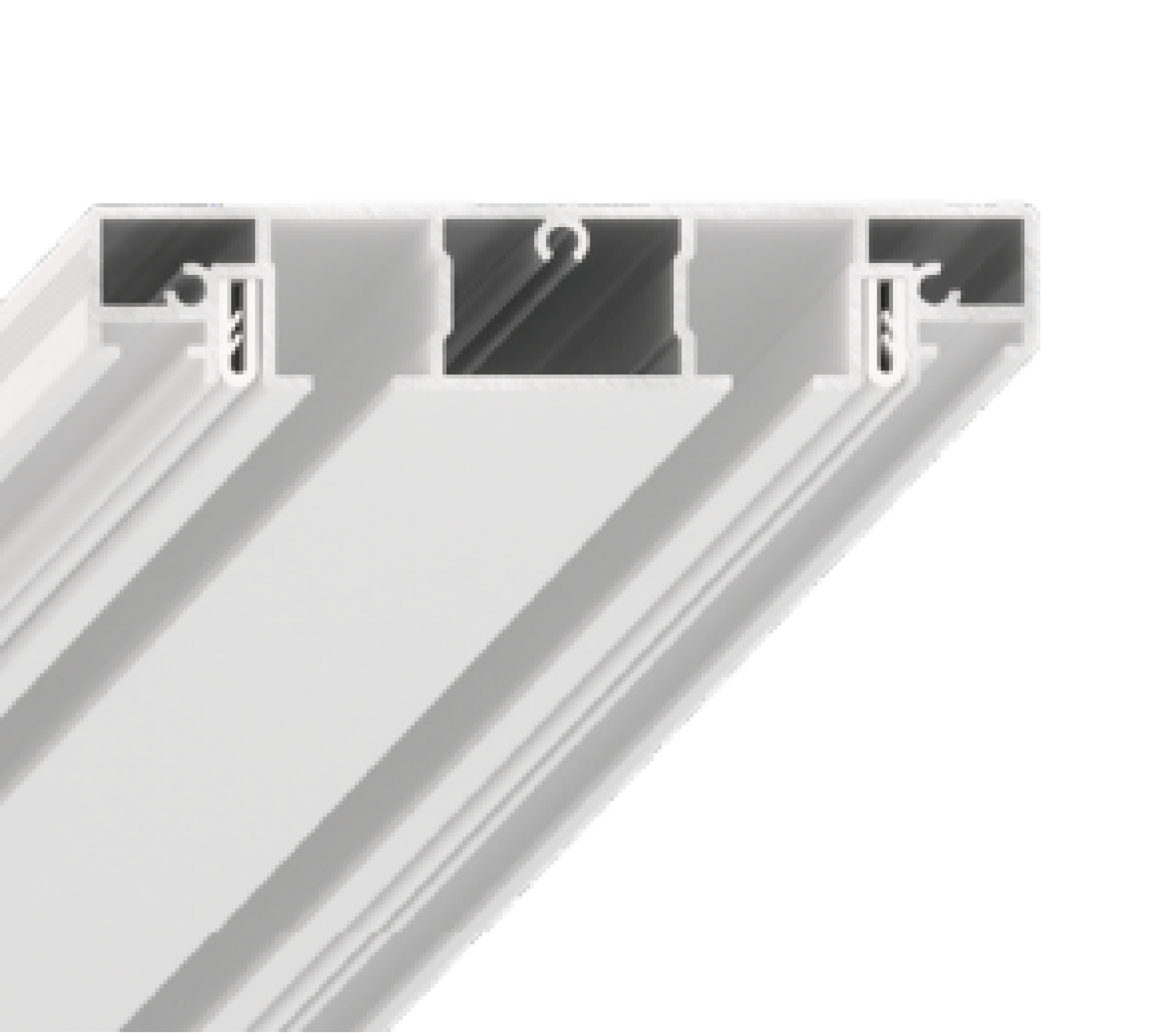 Карнизный профиль белый SLIM ROAD 02