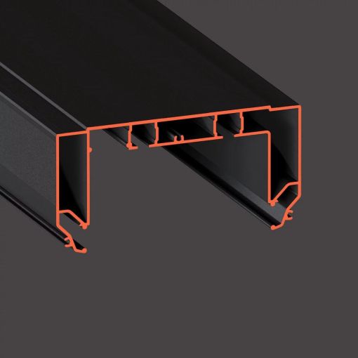 Профиль для изготовления скрытых карнизных ниш с подсветкой с двумя пазами GARDINA2 05 2.0 (ПФ 11058)