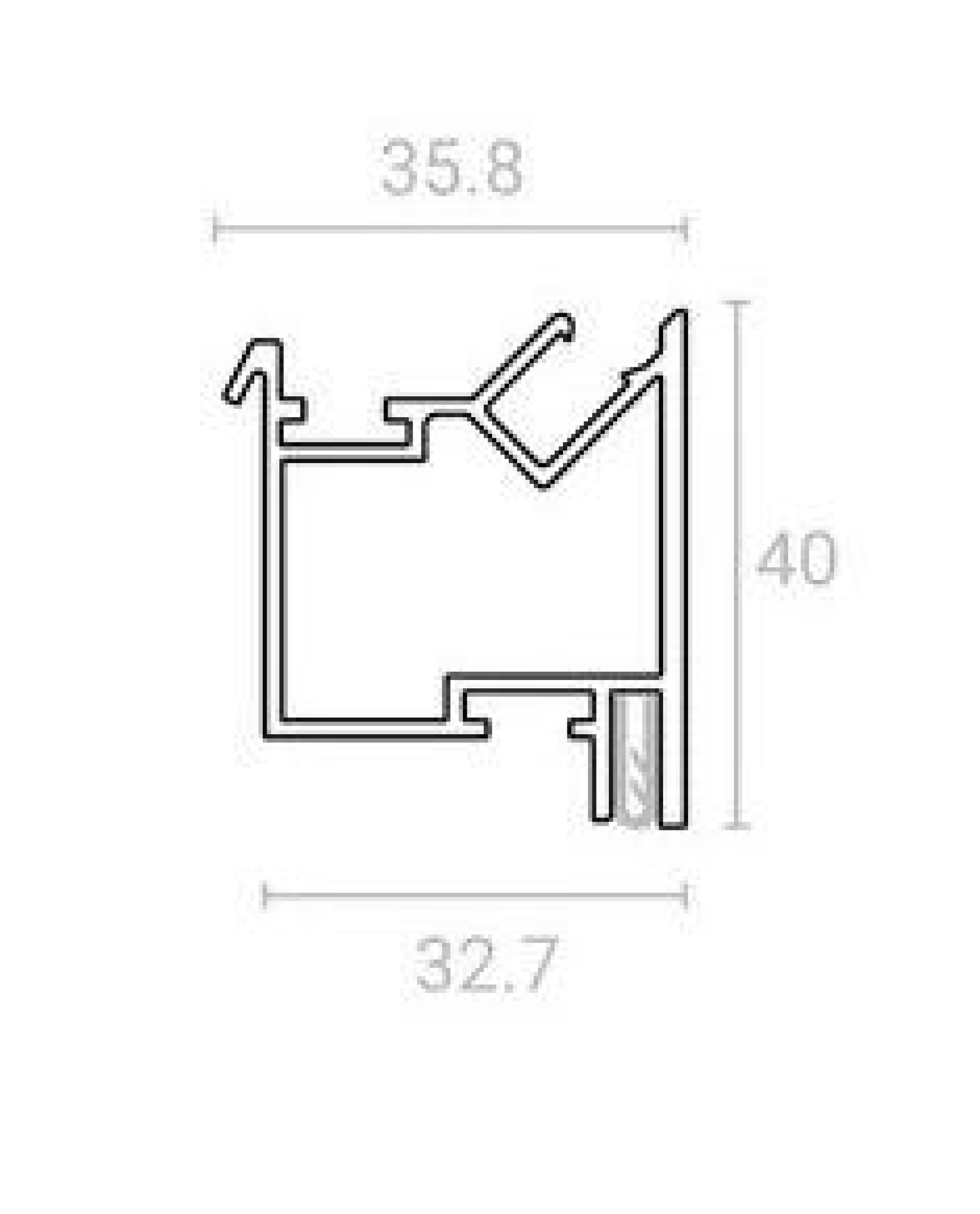 Конструкционный профиль белый TRAYLIN
