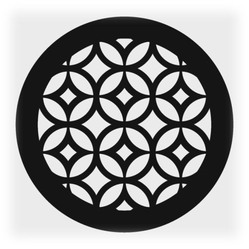 Решетка магнитная, круглая (Круги-Ромбы)