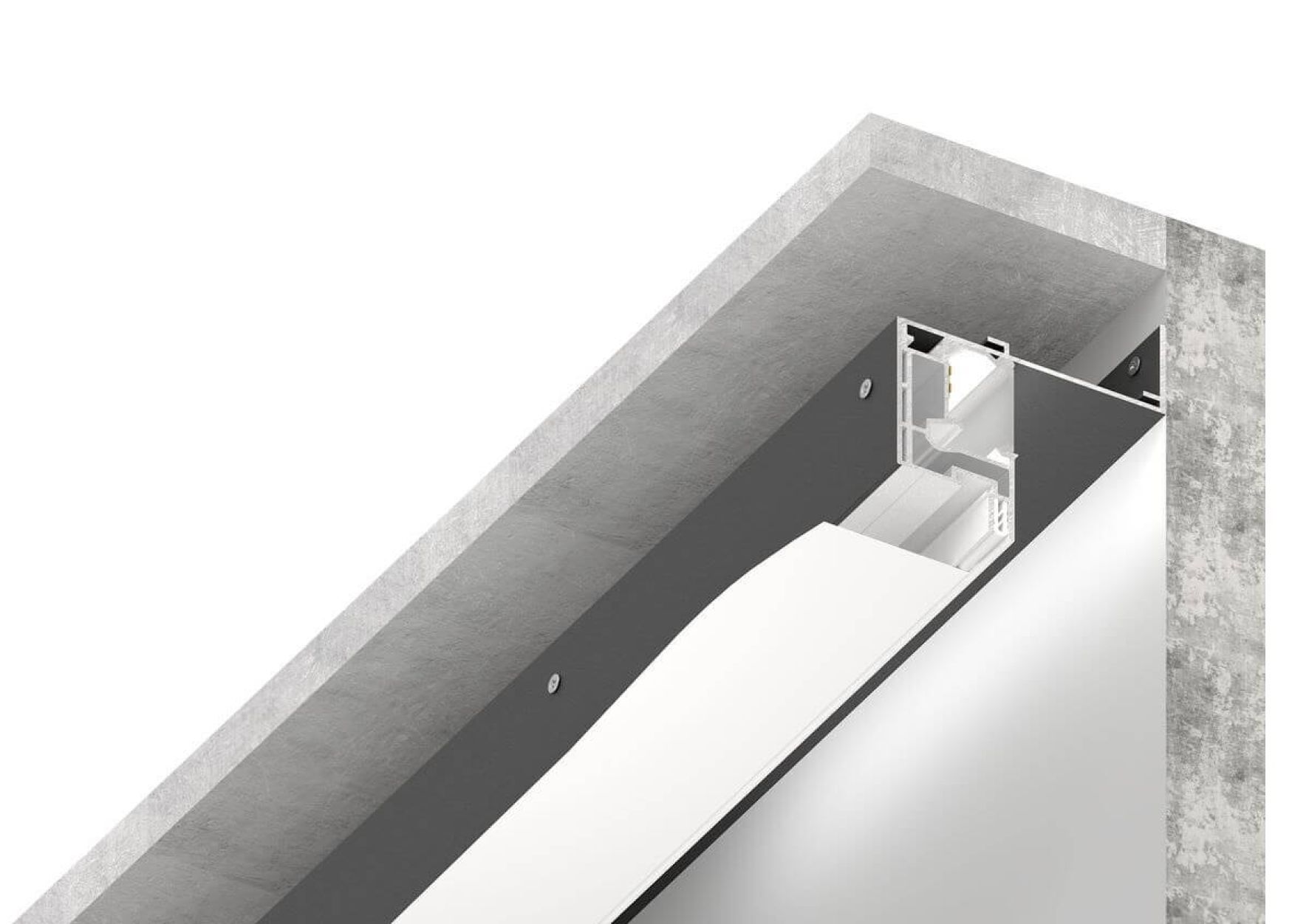 Парящий профиль черный SLOTT VILLAR BASE