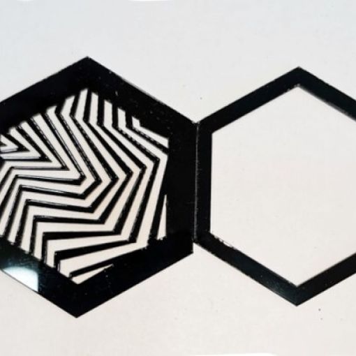 Решетка полистирол, шестигранная (Зигзаг)