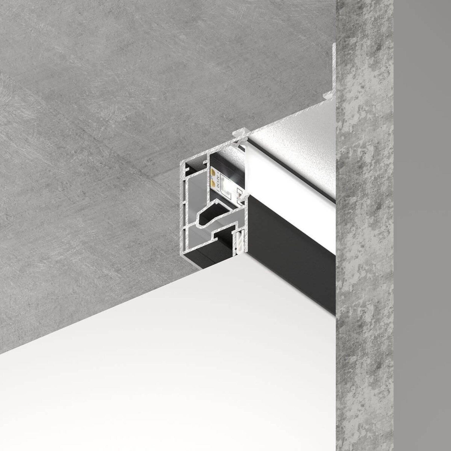 Парящий профиль черный SLOTT VILLAR BASE