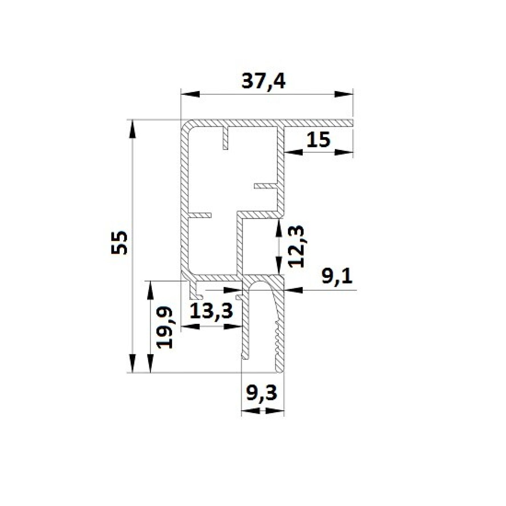 Профиль LumFer Clamp Radium