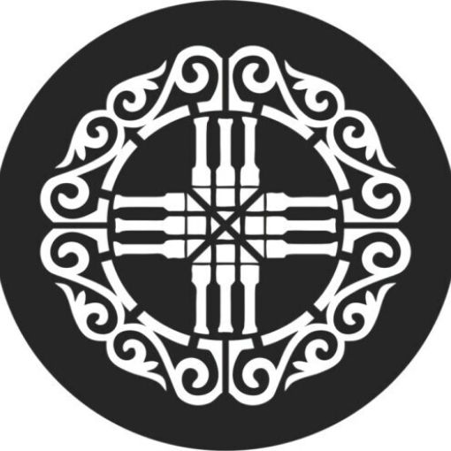 Решетка магнитная, черная, круглая (шанырак)