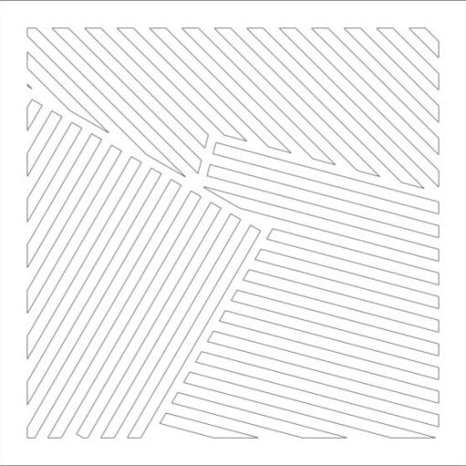 Решетка магнитная, черная\белая , квадратная (кривые линии)