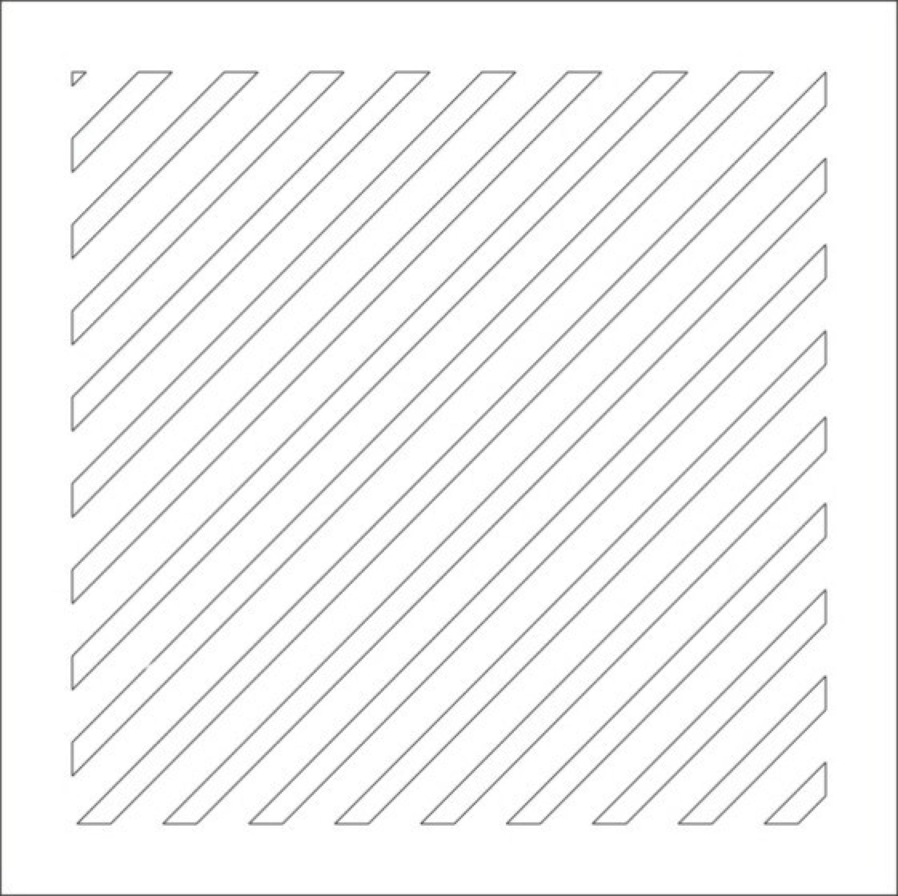 Решетка магнитная, белая, квадратная (диагональные линии) 150*150