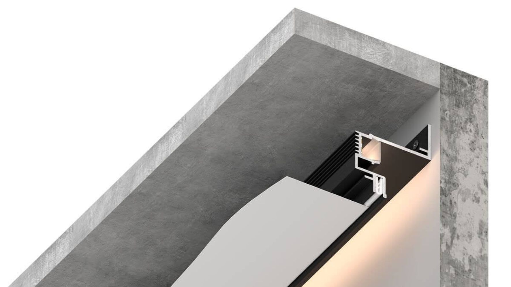 Парящий профиль черный SLOTT VILLAR MINI 