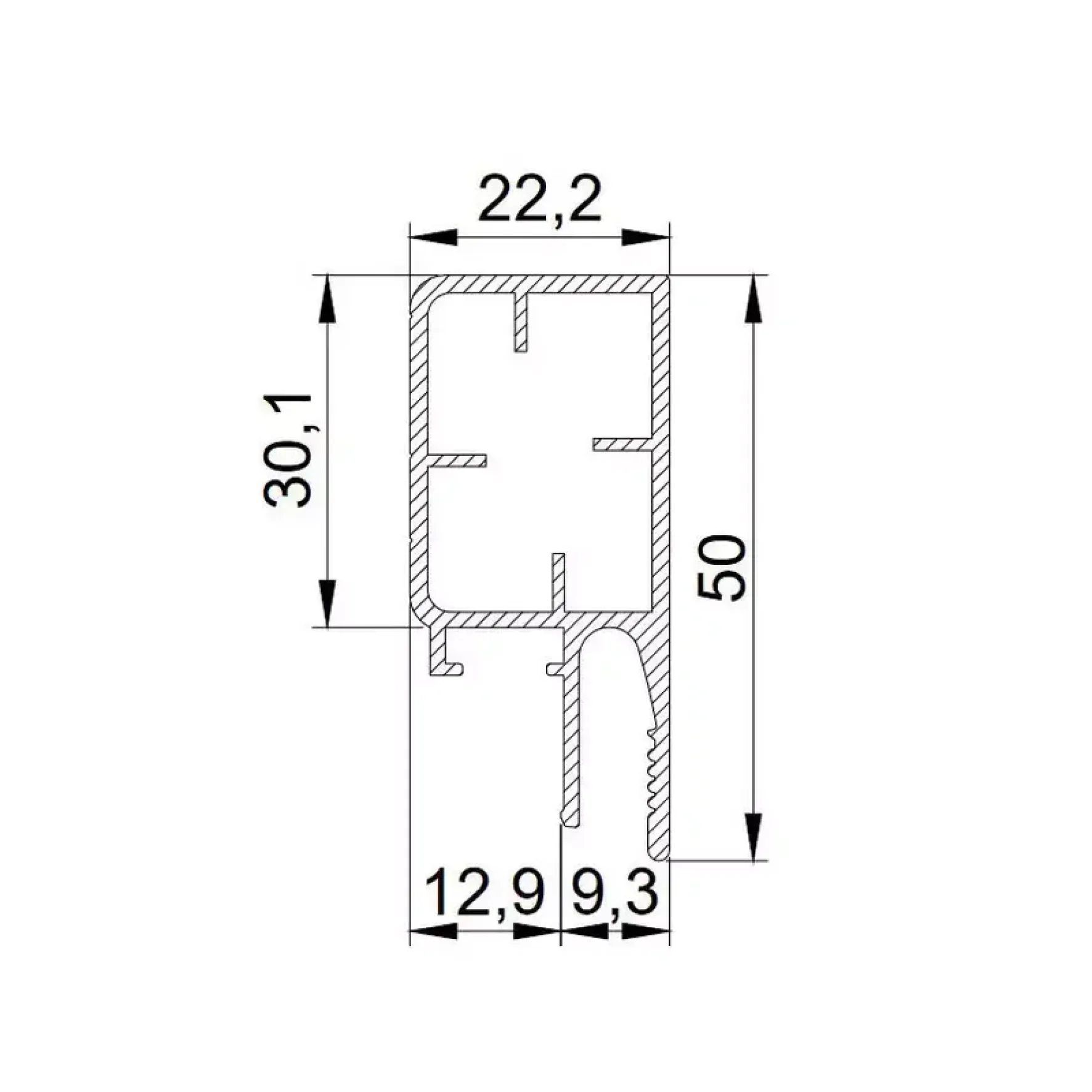 Профиль LumFer Clamp Level 50