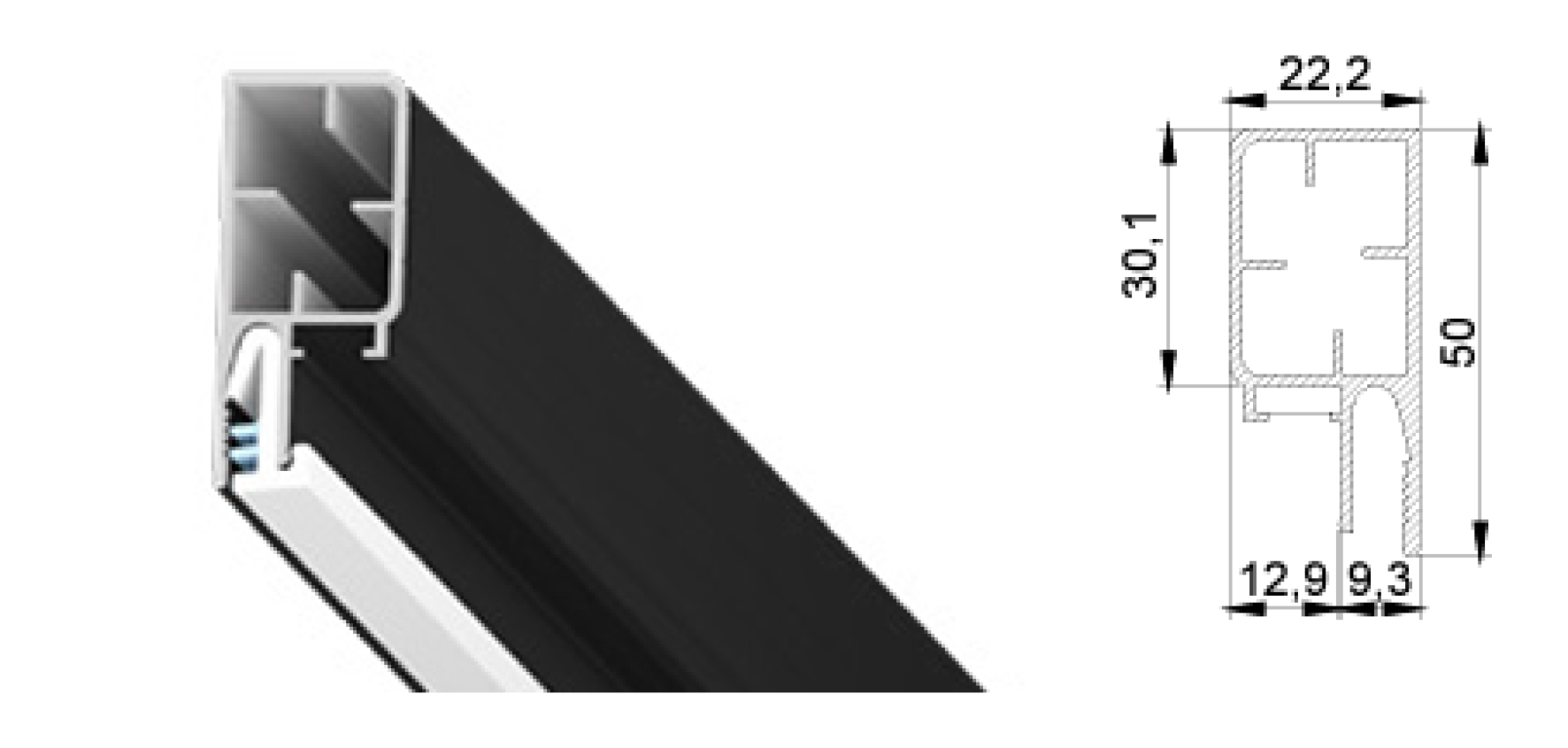 Профиль LumFer Clamp Level 50