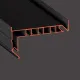 Профиль для изготовления скрытых карнизных ниш с тремя пазами черный GARDINA3 03 (ПФ 8243)