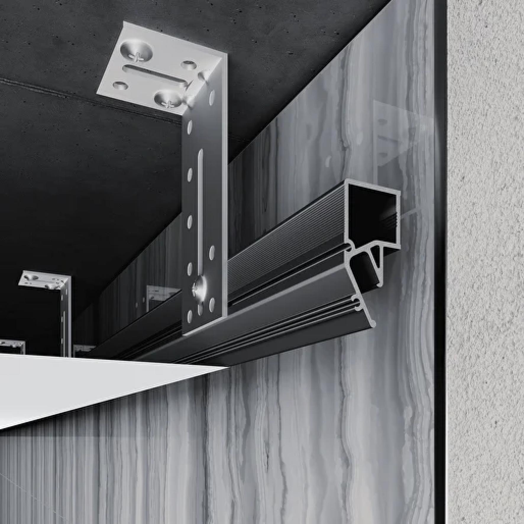 Конструкционный профиль с теневым зазором EURO 06 (ПФ 3347)