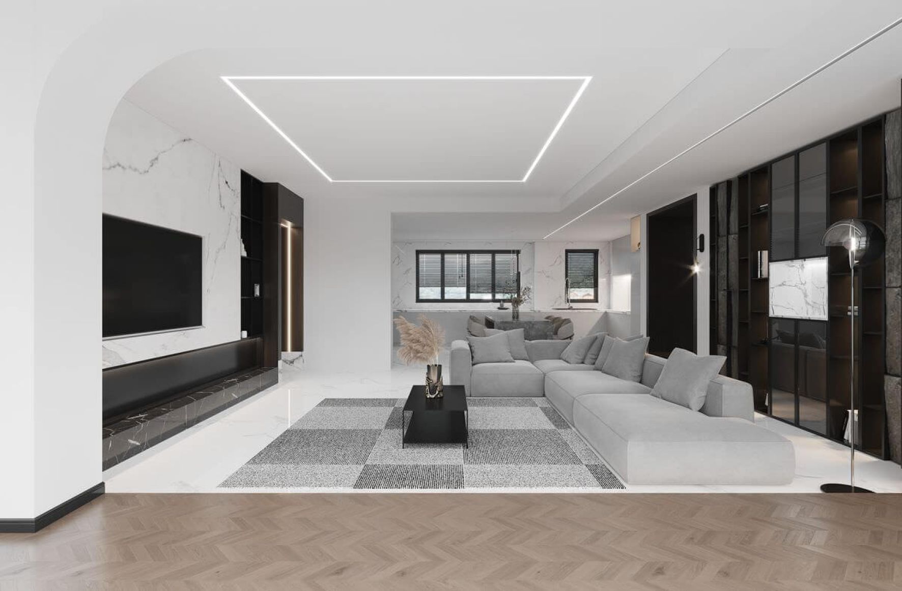 Нишевая световая линия черный SLOTT 35 