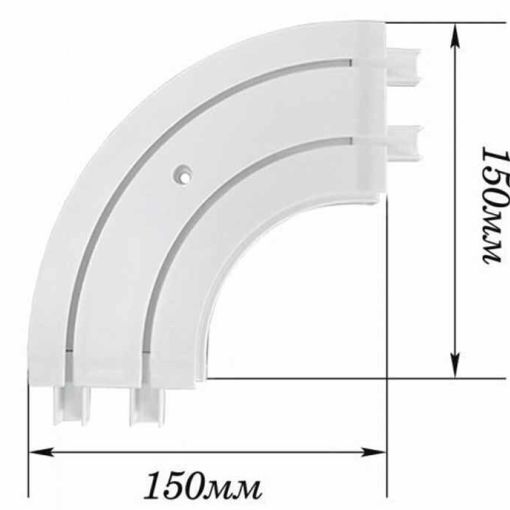 Карниз закругления 15х15 2х рядный (лев+правый) пара