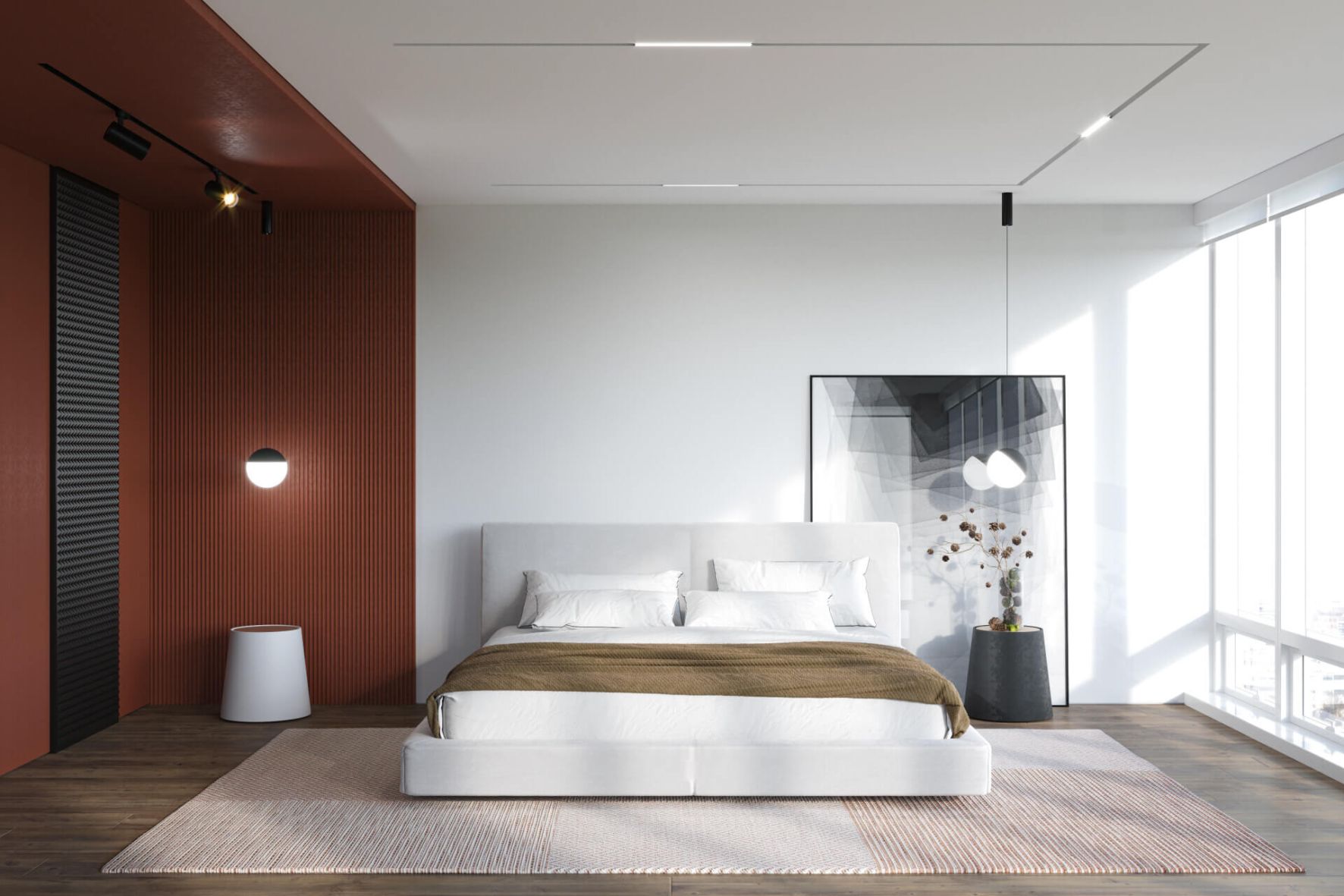 Система для встраивания трехфазного трека (скрытый фиксатор светильника) черный SLOTT INTRUDER