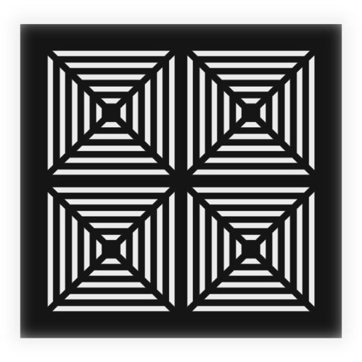 Решетка магнитная, квадратная (квадраты)