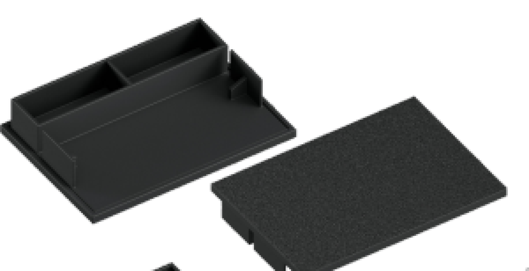 Торцевая заглушка черный муар 45 мм.