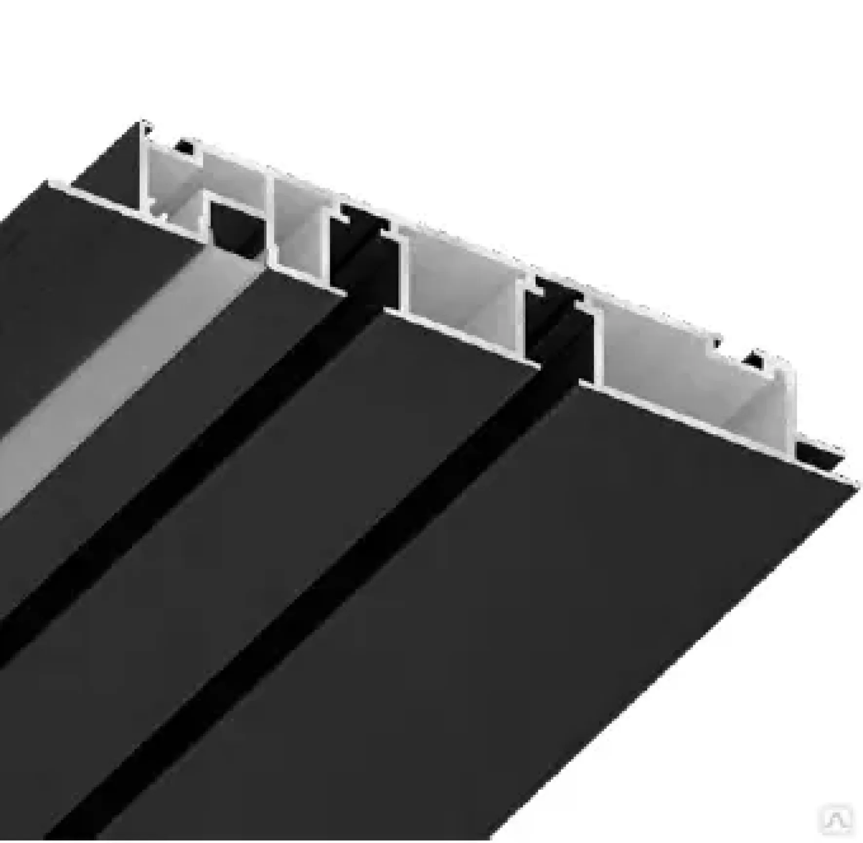 Карнизный профиль шириной 140 мм L2 черный UMBRA